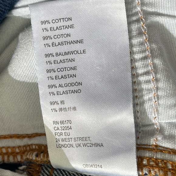 We The Free Blue patchwork Panels HI RISE Boho FLARE Stretch JEANS 28 - Picture 7 of 7